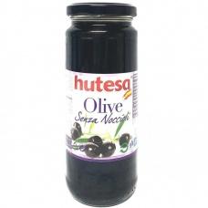 Оливки чорні Hutesa без кісточки 350г