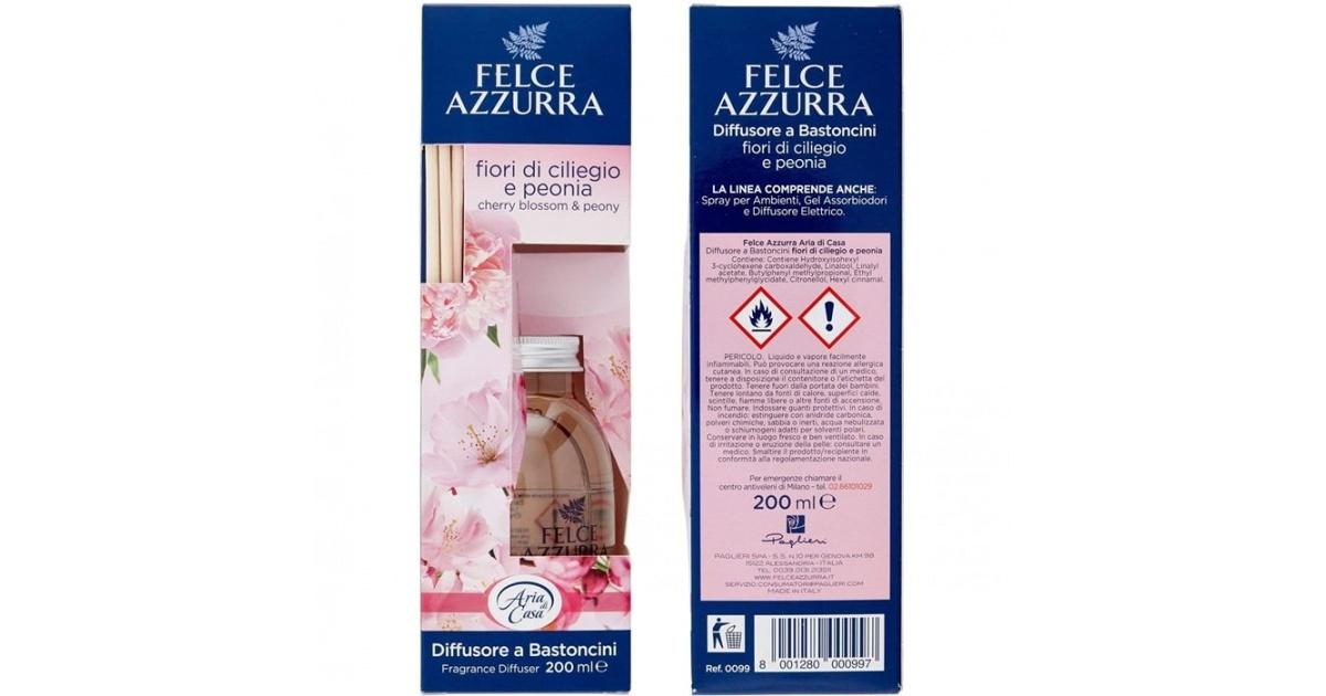 Аромадиффузор Felce Azzurra тальк и цветок вишни 200 мл – Магазин