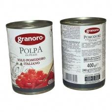 Нарізані італійські помідори Granoro 400г