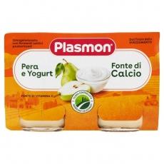 Детское пюре Plasmon груша и йогурт от 6 месяцев, без глютена 120г