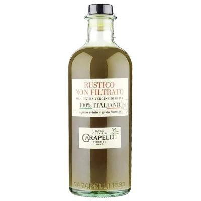Масло оливковое Carapelli Rustico extra vergine, нефильтрованное 1л