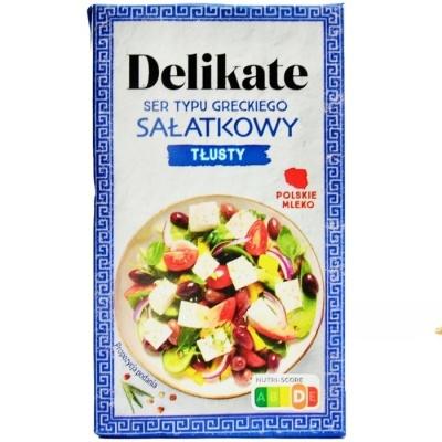 Сыр типа греческий Delikate салатный, жирный 270 г