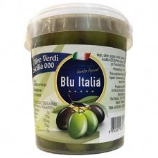 Оливки зелені Blu Italia у відрі 900 г