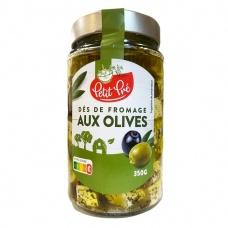 Сир фета Petit Pre з оливками 350 г