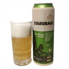 Пиво світле фільтроване Lacplesis Staburags 5.4% 568 мл
