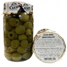 Оливки зелені без кісточки Сrespi 350 г