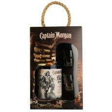 Ром Captain Morgan Black spised 1л подаруковий +2 чарки