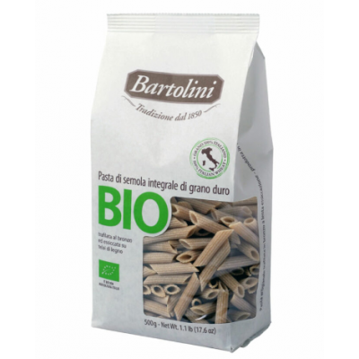 Макароны Bartolini organic Bio Penne из темных сортов пшеницы 500г