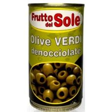 Оливки Frutto del Sole зелені без кісточки 360г