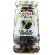 Оливки черные Sacla без россола 135г