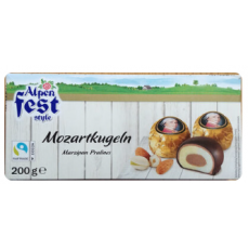 Конфеты Mozarkkugeln Marzipan Pralines 200г