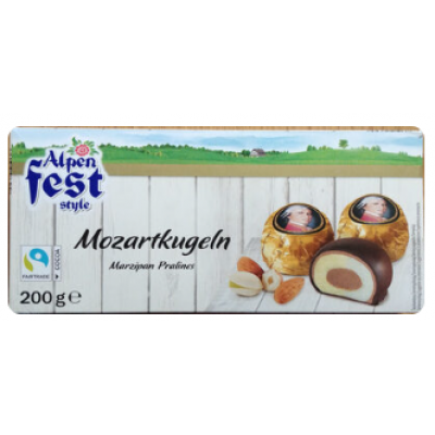 Конфеты Mozarkkugeln Marzipan Pralines 200г