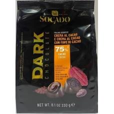 Цукерки Socado чорний шоколад 75% какао 230г