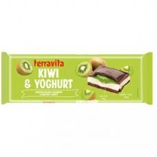 Шоколад молочный Terravita с киви-йогуртовой начинкой 235 г