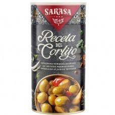 Оливки зелені з кісточкою Sarasa з травами та спеціями 1.450г