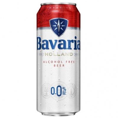  Пиво Bavaria Premium светлое фильтрованное безалкогольное 0,5л