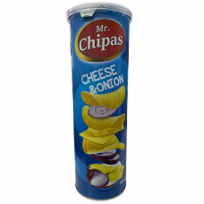 Чіпси Mr.Chips зі смаком сиру та цибулі 160г