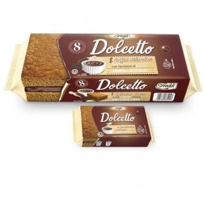 Тістечко бісквітне Dolcetto какао 8шт*25г