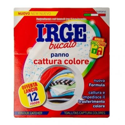 Салфетки для стирки цветных вещей Irge 12шт