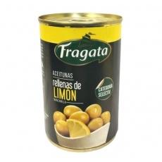 Оливки Fragata зеленые с лимоном 300 гр.