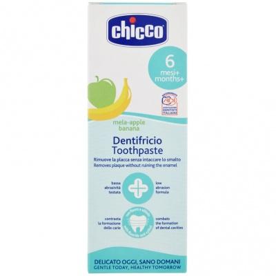 Зубна паста chicco Dentifricio яблуко-банан 6+ років 50 мл
