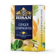Чай травяний лемонграс Bisan з імбиром 80г