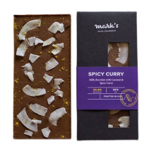 Шоколад молочный Spicy curry острое карри и кокос 110г