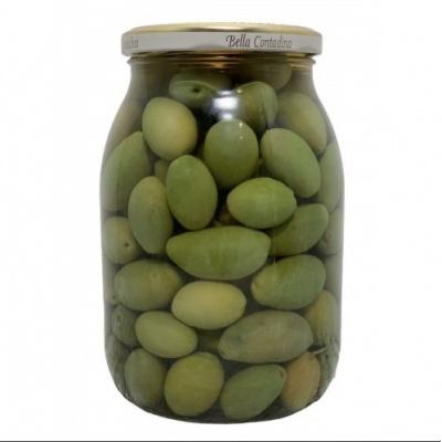 Оливки зелені з кісточкою Crespi olive bella di cerignola 1кг
