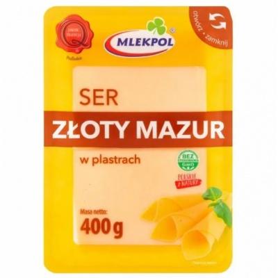 Сыр порезанный Mlekopol Zloty Mazyr 400г