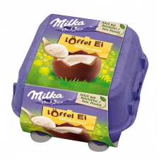 Шоколадные яйца Milka Eggs Spoon milk creme 136г