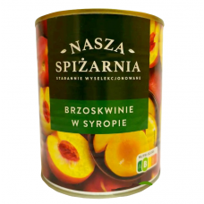Персик половинками в сиропе Nasza spizarnia Brzoskwinie 820г