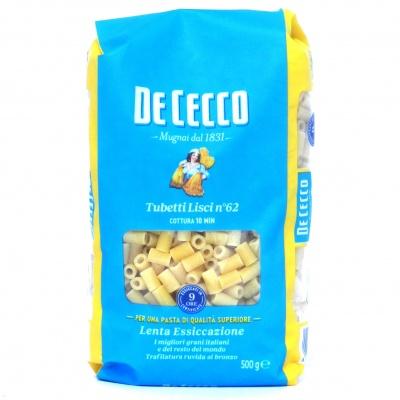 Макарони De Cecco Tubetti Lisce n62 0,5кг