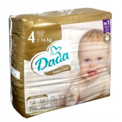 Підгузки Dada Extra care 4 (7-16кг) 33шт