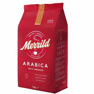 Кофе в зернах Merrild arabica 1кг