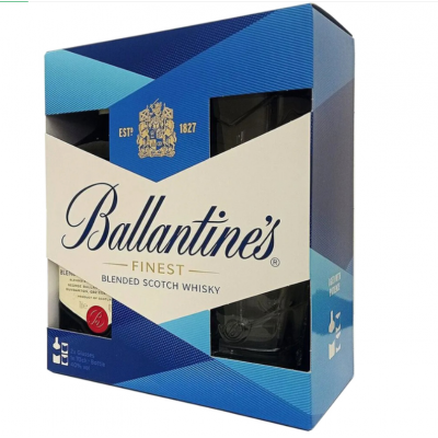 Подарунковий набір Ballantines +стаканчики 0,7л