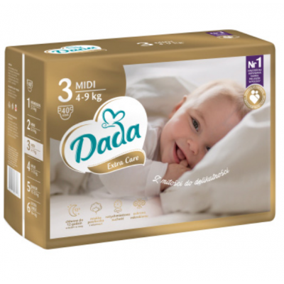 Подгузники Dada Extra care 3 (4-9кг) 40шт