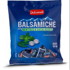 Бальзамические конфеты Dolciando Balsamiche с ментолом и эвкалиптом 200г