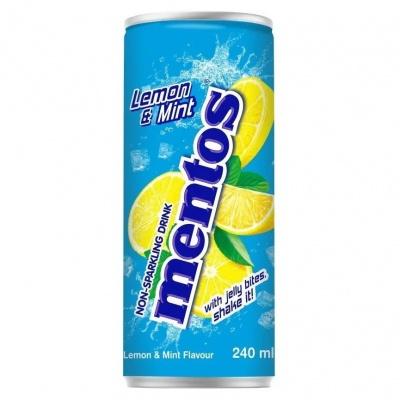 Напій негазований Mentos лимон та мята 240мл