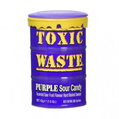 Кислые леденцы Toxic purple sour cand 42г