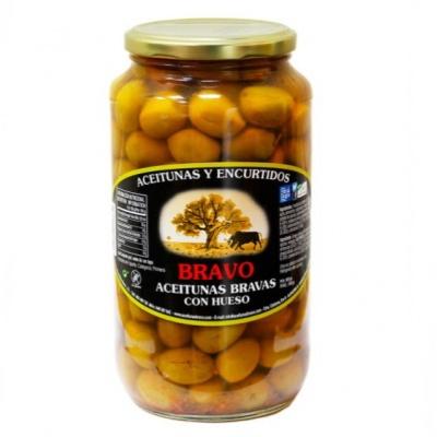 Оливки маринованные с косточкой Bravo Aceitunas Bravas con hueso 900г