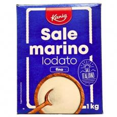 Сіль морська йодована Kania sale marino fino 1кг