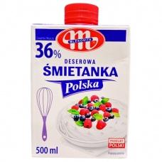 Сливки 36% Mlekovita 500 мл