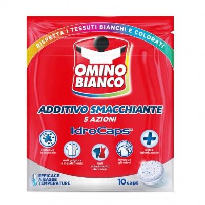 Пятновыводитель для стирки в капсулах Omino Bianco additivo smacchiante idro caps 10шт