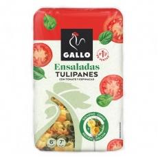 Макаронные изделия Gallo ensaladas tulipanes с томатами и шпинатом 450г