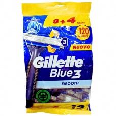 Станки для бриття Gillette Blue 3 (12 штук)