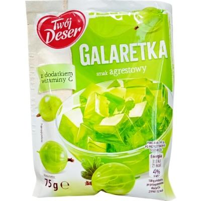 Желе со вкусом крыжовника Twoj Deser Galaretka 75 г