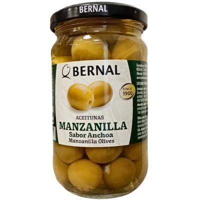 Оливки зеленые с косточкой Bernal manzanilla 300 г