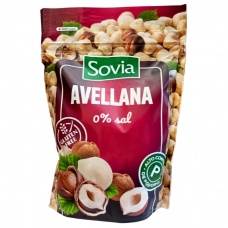Фундук не солоний та без глютену Sovia 200 г