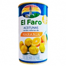 Оливки зелені El Faro фаршировані апельсином 350 г