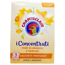 Ароматичні саше для шаф та шухляд Chanteclair апельсин та нарцис 3 шт